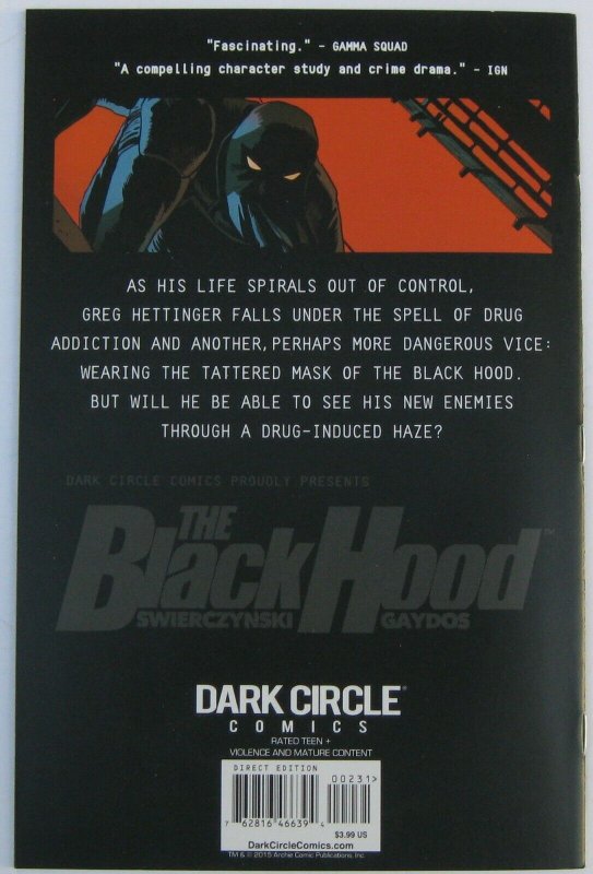 Black Hood #2 (May 2015, Dark Circle Comics), NM-MT condition (9.8)