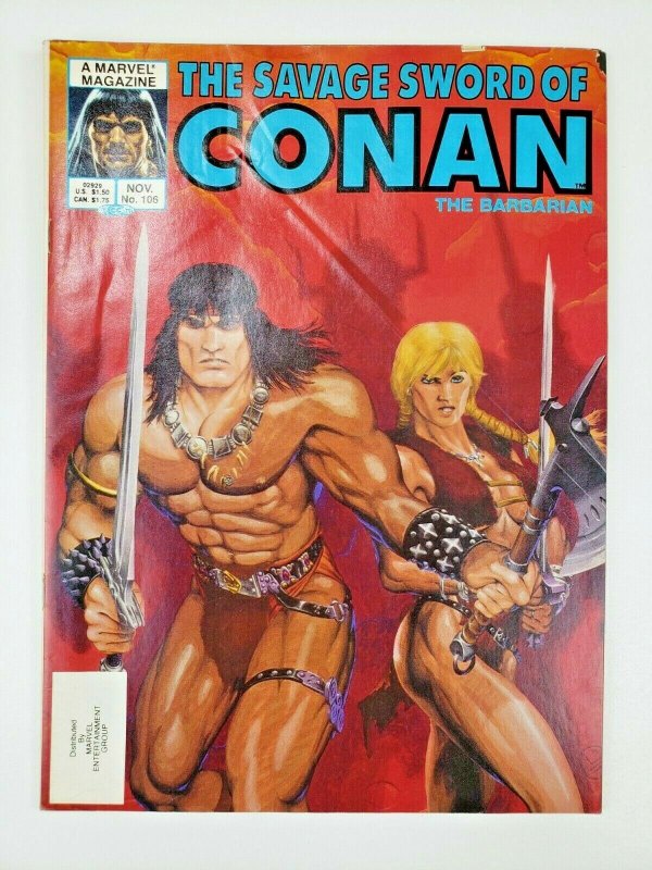 Savage Sword of CONAN #106 Michael Golden Cover 1984 Marvel Comics 