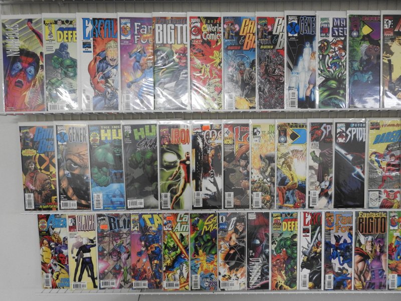 Huge Lot of 130+ Comics W/ X-Men Avengers, Spiderman, Avg. VF+ Condition