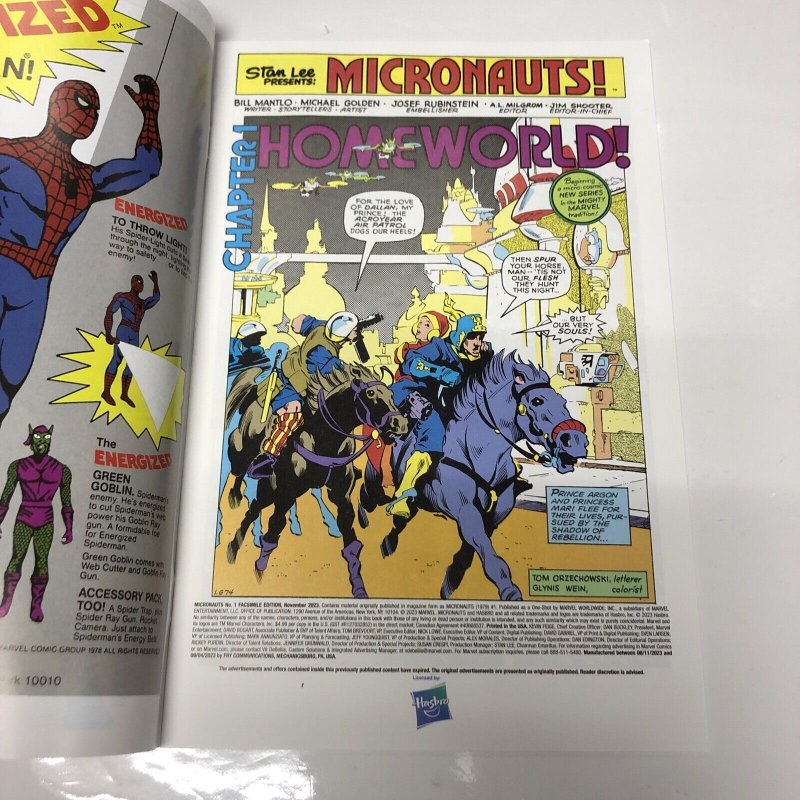 Micronauts (2023) (NM) # 1 Facsimile Edition • Marvel Comics • Bill Mantlo