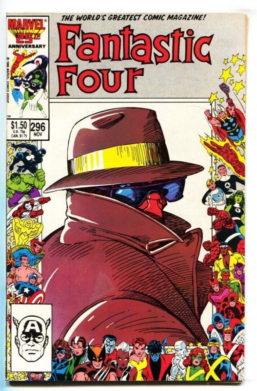 Fantastic Four #296 1986 Marvel anniversary border issue NM-