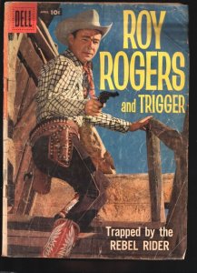 Roy Rogers and Trigger #124 1958-Dell-photo cover-western stories-Alex Toth-R...