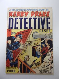 Kerry Drake Detective Cases #16 (1949) VG- top staple detached from cover