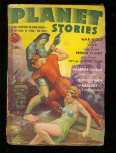 Planet Stories-- 1942--Pulp Magazine--Fiction House--G/VG