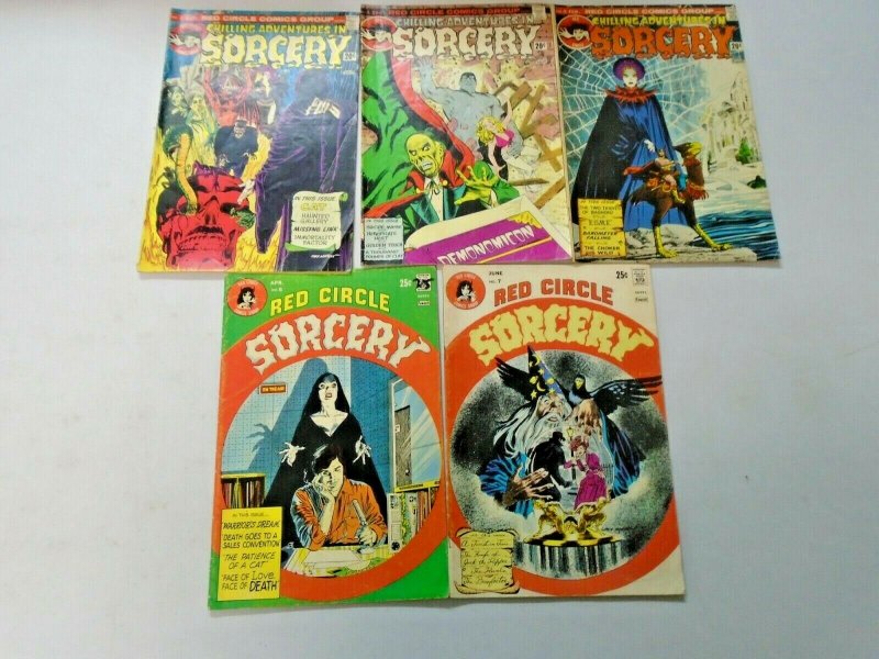 Red Circle Sorcery Comic Lot Run #3-11 9 Different 4.0 VG (1973-1975)