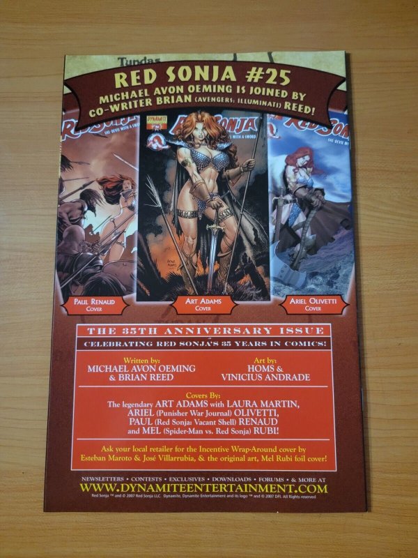 Red Sonja v1 #24 Cover D Variant ~ NEAR MINT NM ~ 2007 Dynamite Comics
