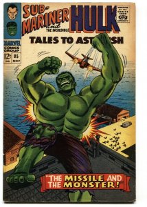 TALES TO ASTONISH #85-SUB-MARINER/HULK-MARVEL 12 CENT VG/FN