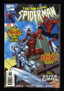 Amazing Spider-Man #430 VF+ 8.5 Carnage!!  Silver Surfer!