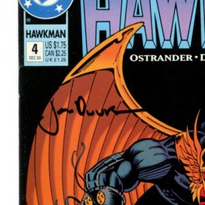 Hawkman #4 - Signed Jan Duursema (9.0) 1993