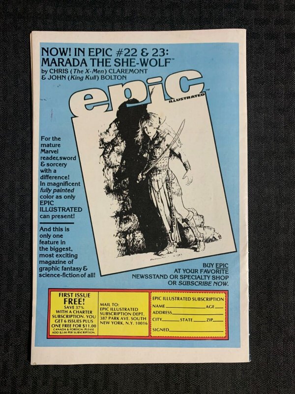 1984 MARVEL AGE #13 VG 4.0 Dreadstar / Spider-Man Black Costume