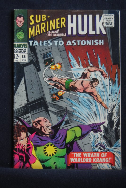 Tales to Astonish #86, Sub-Mariner/ Hulk 6.5, crm/ow pages