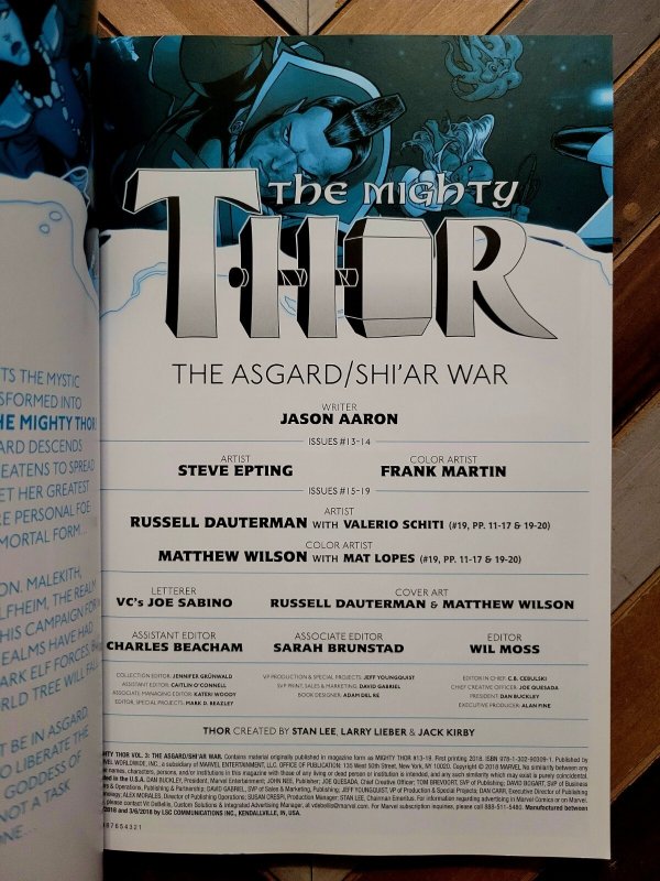 The Mighty Thor TPB Vol. 3 The Asgard/Shi'ar War (Marvel 2018) By Jason Aaron