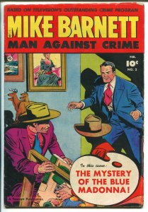 Mike Barnett Man Against Crime #2 1952-Fawcett-TV series-VG/FN