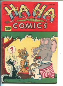 HA HA #25 1945-CARD GAME COVER-STINKY SKUNK-SLAPSTICK-fn+ 