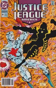 Justice League America #81 (Newsstand) VF ; DC | Captain Atom vs the Ray