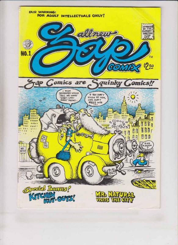 Zap Comix #1 FN (7th) print last gasp ROBERT CRUMB underground comix 1988