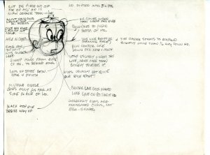 Little Audrey Style Sheet Original Comic Production Art-