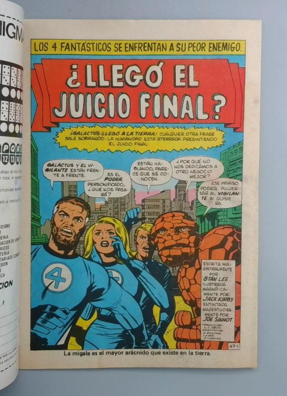 Fantastic Four #47 GD+ 1st Galactus Mexican Edition MOISTURE 1981