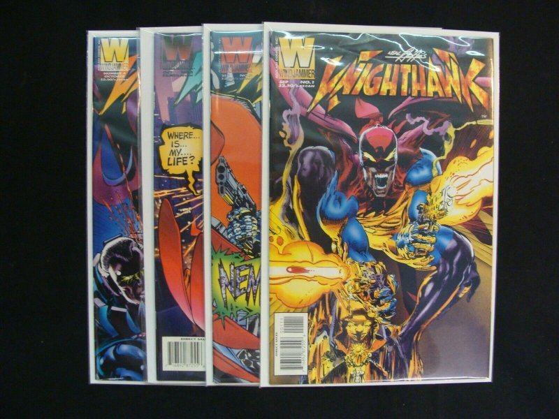 Neal Adam's Nighthawk #1-4 Complete Set Run Windjammer Comics