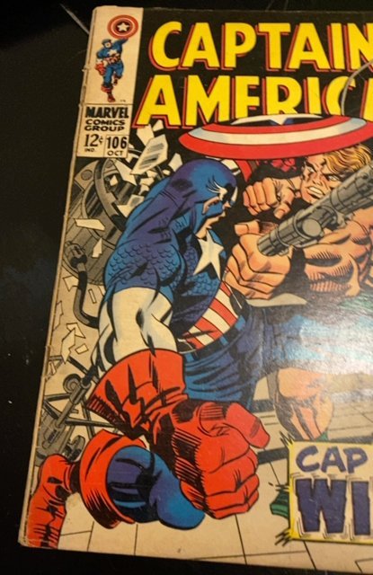 Captain America #106 (1968)guest starring kazar