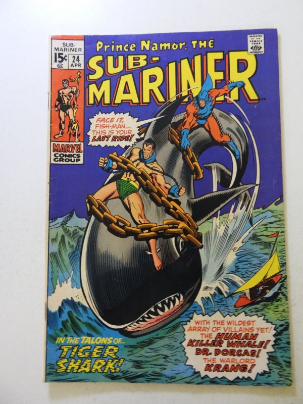 Sub-Mariner #24 (1970) FN- condition