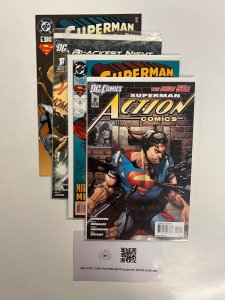 4 Superman DC Comic Books # 1 1 2 708 Batman Wonder Woman Robin Flash 97 JS35