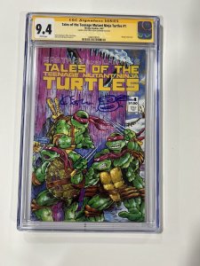 Tales Of The TEENAGE MUTANT NINJA TURTLES 1 Cgc 9.4 SS 1987  Sign Sketch Kevin E