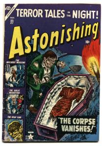 ASTONISHING #27 corpse vanishes-atlas pre code horror VG+