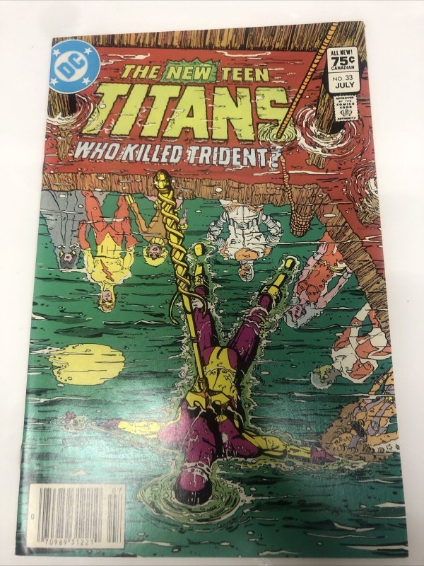 The New Teen Titans (1983) # 33 (NM) Canadian Price Variant • CPV • Wolfman