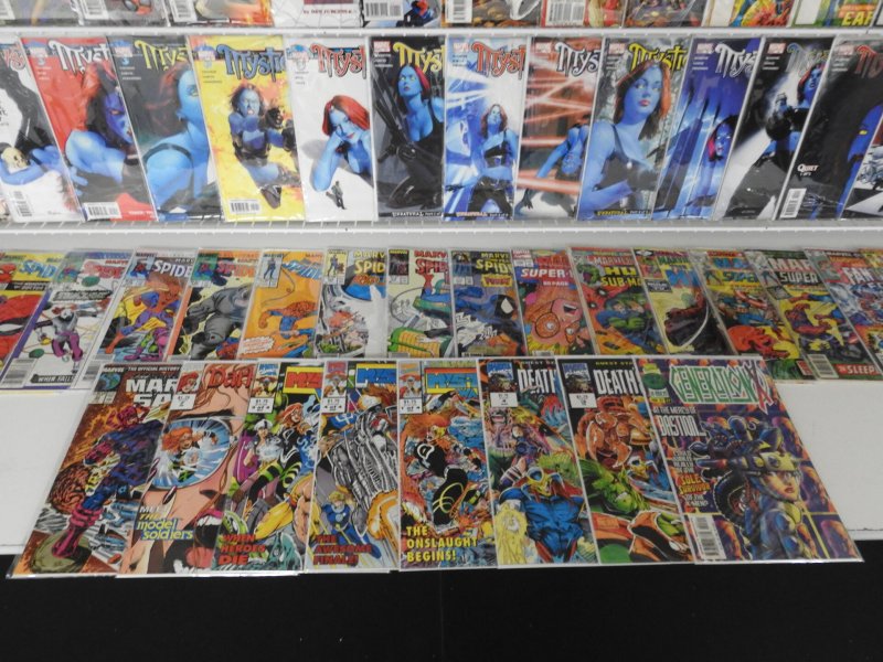 Huge Lot 140+ Comics W/ Spider-Man, Mystique, Marvels+ Avg VF-NM Condition!!