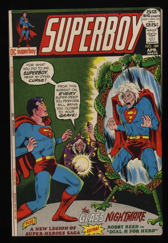 Superboy #184 NM- 9.2 Nick Cardy Cover! Murphy Anderson Dave Cockrum Art!