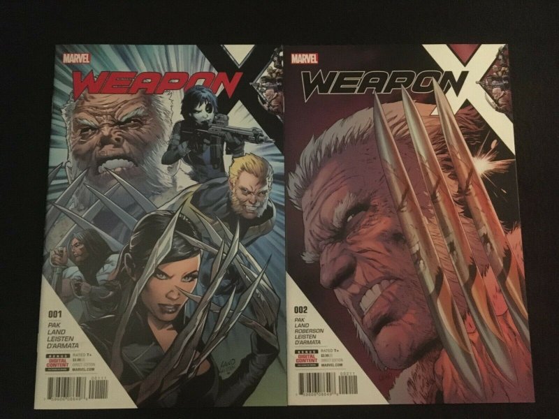 WEAPON X #1, 2 VFNM Condition