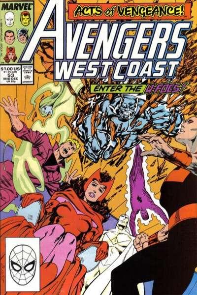 Avengers West Coast #53, VF+ (Stock photo)