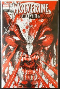 ?? Wolverine Black, White, & Blood #1 Variant Signed by Tyler Kirkham w/ COA