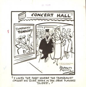 Concert Hall Joke Art 1971 art by Reamer Keller