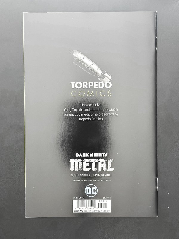 Dark Nights: Metal #3 Torpedo Comics Cover (2017)