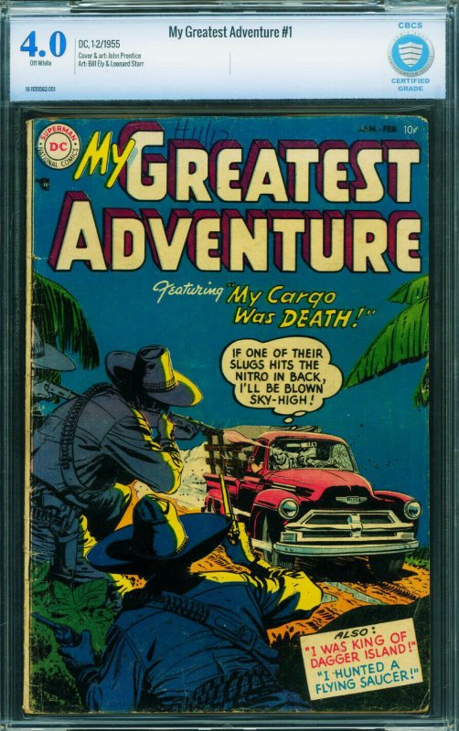 MY GREATEST ADVENTURE #1 CBCS 4.0 1955-DC SCI FI-FLYING SAUCER STORY