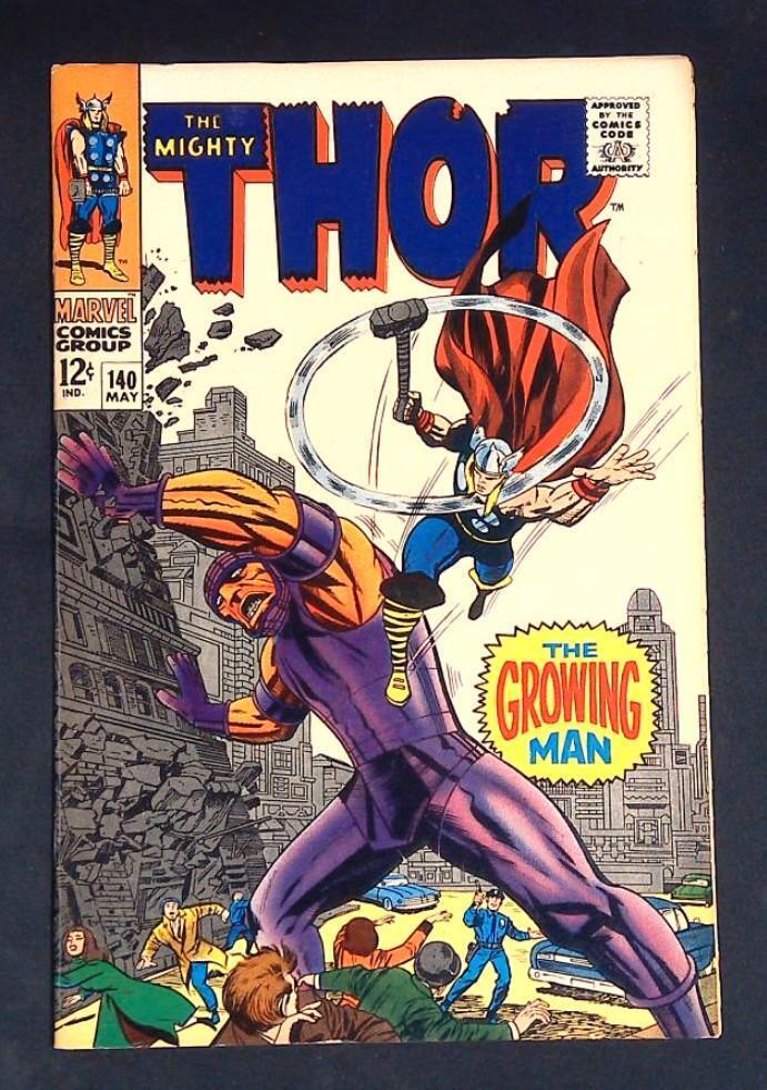 Thor #140 VF 1st Appearance of Growing Man Marvel 1967 
