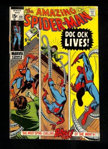Amazing Spider-Man #89 Doctor Octopus Appearance!