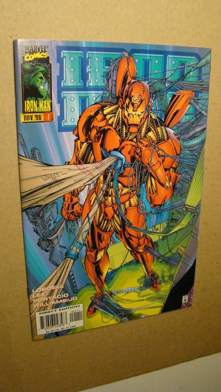 IRON MAN 1 *NM 9.4* JIM LEE ART ORIGIN OF HEROES REBORN HULK