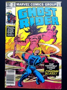 Ghost Rider #68 (1981) - Newsstand [KEY] Origin of Ghost Rider, J. Blaze - FN