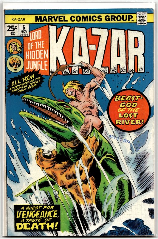 Ka-Zar #6 (1974) Ka-Zar