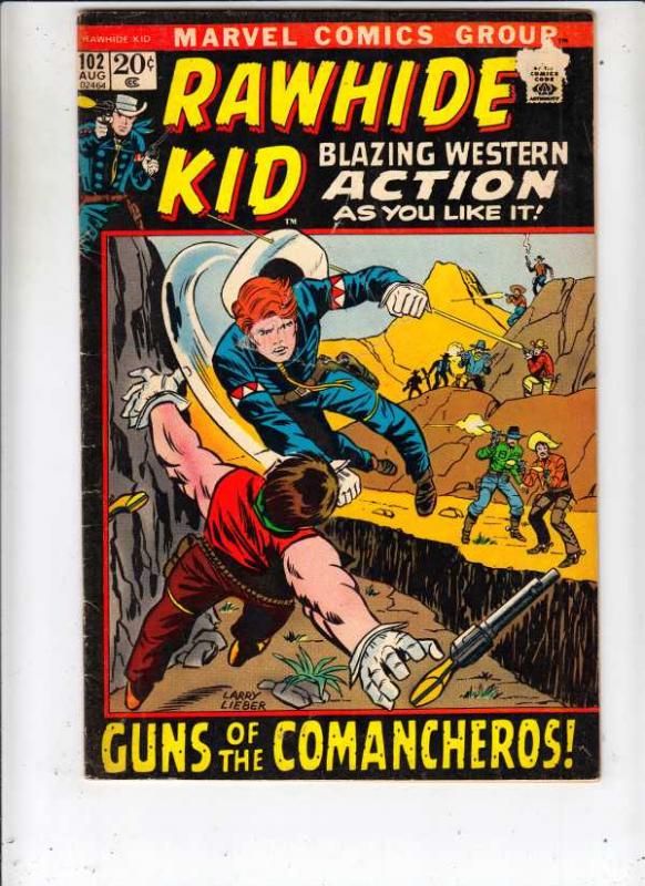 Rawhide Kid #102 (Aug-72) FN- Mid-Grade Rawhide Kid