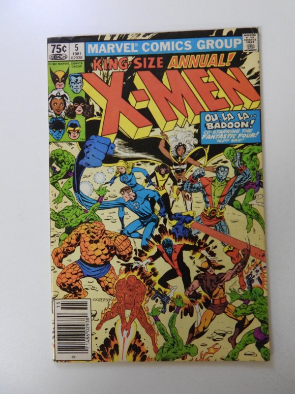 X-Men Annual #5 Newsstand Edition (1981) VG/FN condition