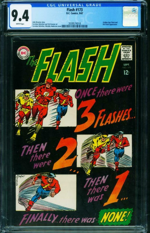 THE FLASH #173 CGC 9.4 1967-DC COMICS-INFANTINO-2039574018