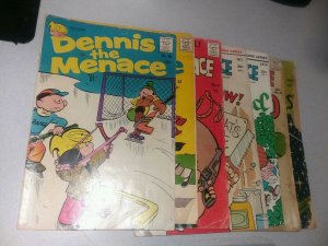 Dennis the Menace 7 issue silver bronze age comics lot run set collection pines