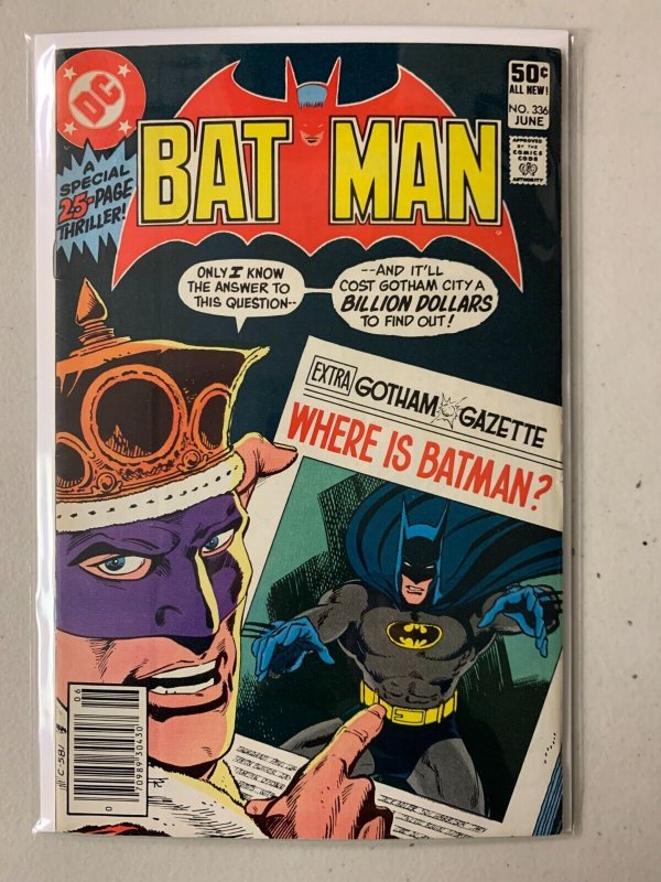 Batman #336 newsstand 6.0 (1981)