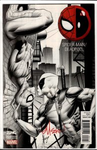 Spider-Man/Deadpool #1 (2016) Zing Sketch Cover, signed without COA