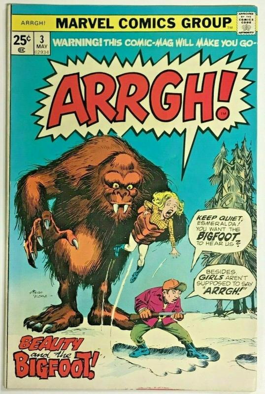 ARRGH!#3 FN/VF 1975 MARVEL BRONZE AGE COMICS