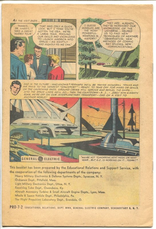 Our Place In Space 1959-General Electric-rocket cover-16 pages-VG-